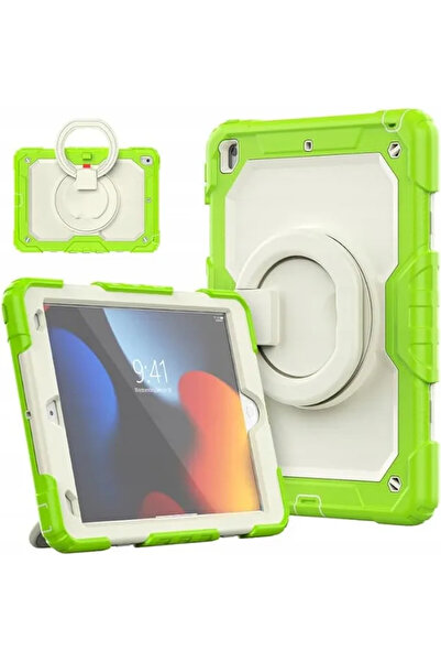 OEM iPad 9 / 8 / 7 10.2 Case, 3 Layers Protection, Rotating Stand, Belt Strap...