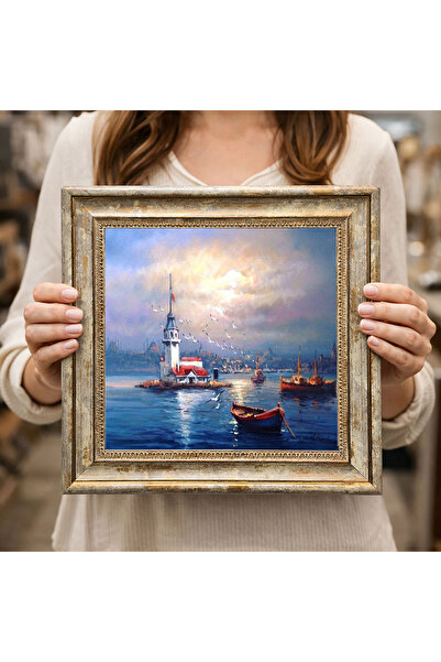 woodsia Διακοσμητικός Τετράγωνος Πίνακας με Κορνίζα DC0124