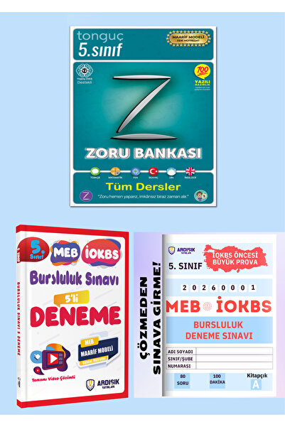 Tonguç Yayınları 5. Sınıf Zoru Bankası Tüm Dersler + Bursluluk Deneme Sınavı ...