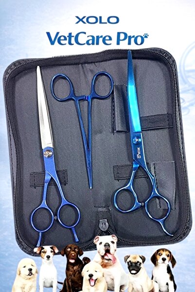 xolo Vetcare Pro 7 inch Premium Evcil Hayvan Tıraş Seti Kıtık Açıcı Pens Kavi...