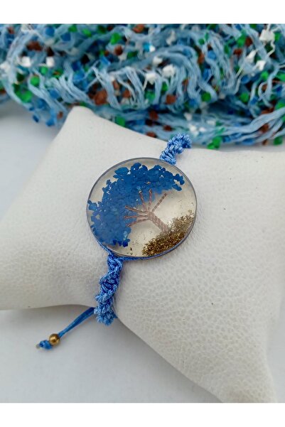 Orelia Takı Reçine Hayat Ağaçlı El Yapımı Makrome Etnik Bileklik