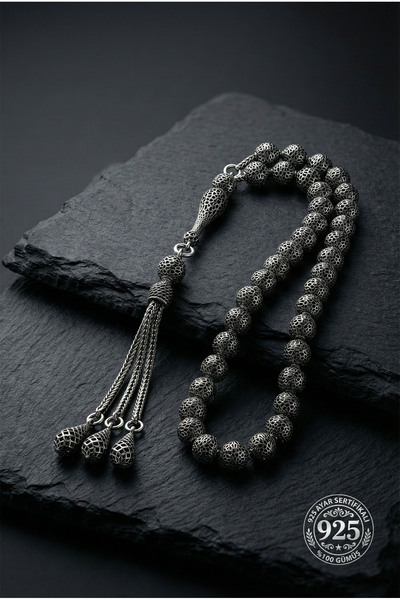 Erdobia 925 Ayar Küre Kesim 3 Kamçılı Püskül Bilek Boy Petek İşlemeli Otantik...