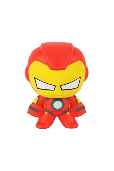 Marvel Mochi Avengers Series Iron Man Squishy Doll Red and Yellow