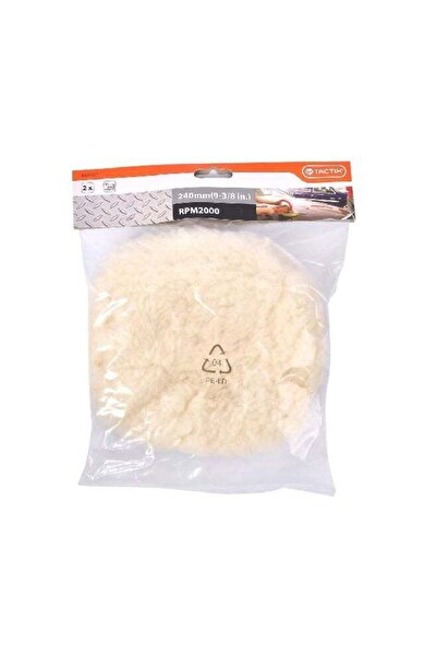 Tactix أغطية تلميع من قطعتين مصنوعة من صوف الناعم، 240 مم