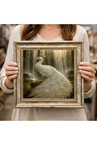 woodsia Tablou decorativ pătrat înrămat DC0175