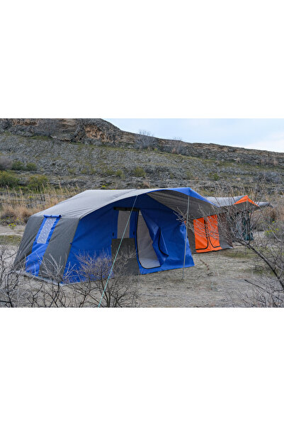 OBA ÇADIR 3 ODALI KAMP ÇADIRI 6-8 KİŞİLİK (KAPI SİNEKLİKLİ) MAVİ
