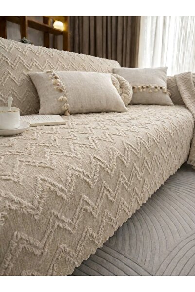 miar home perde tekstil 100% Cotton Sofa Cover – Protective Cover That Covers...