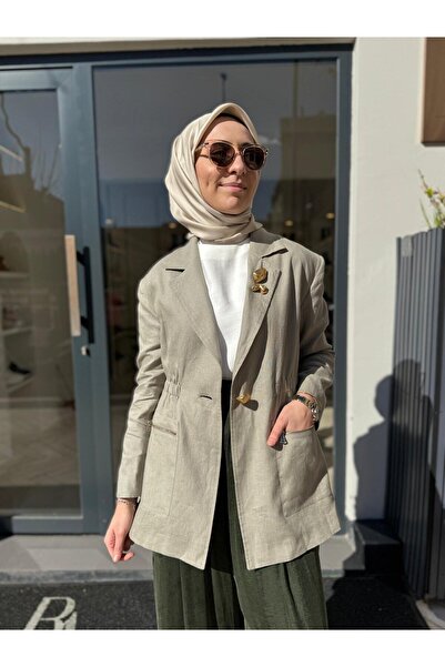 Venöve 26SSCEK0007 Neve Kadın Ceket Yeşil