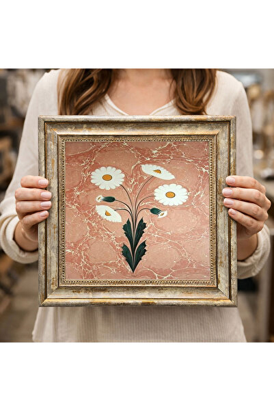 woodsia Tablou decorativ pătrat înrămat DC0103