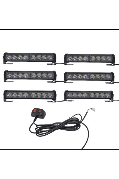 POLATLI OTO AKSESUAR Led Çakar Lamba Sarı - Sarı 12-30V 6 lı 48