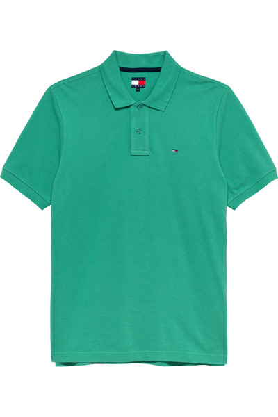 Tommy Hilfiger Tjm Men's Regular Ess Green Polo Neck T-Shirt