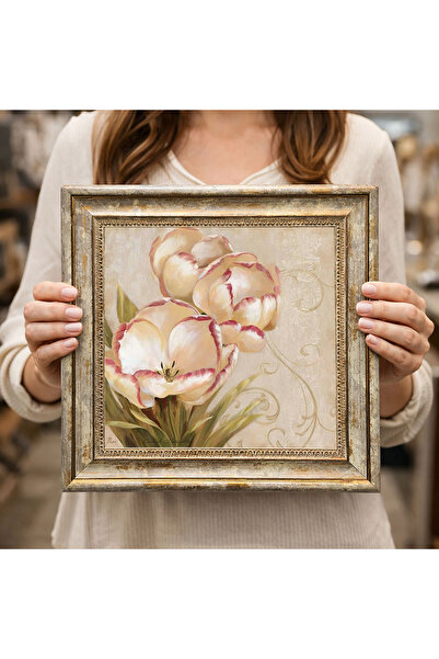 woodsia Tablou decorativ pătrat înrămat DC0190