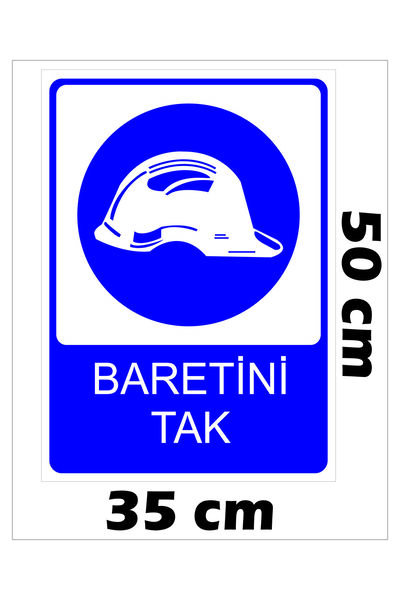 Baretini Tak 35x50cm Uv Baskılı Dekota Uyarı Levhası