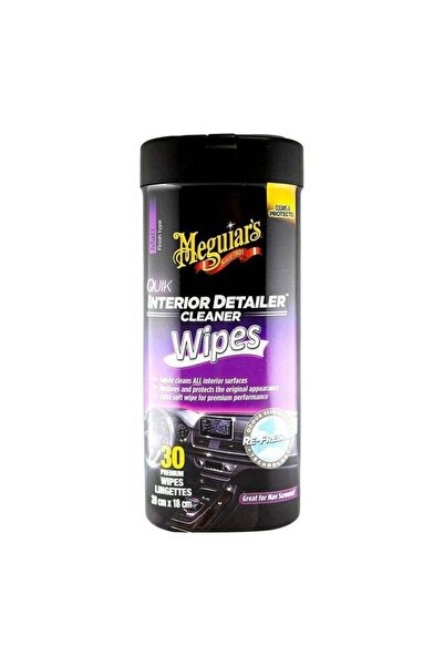 Meguiars 30-Piece Quik Extra Soft Interior Detailer Cleaning Wipes Set