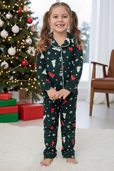 Minigimin Cicileri Set de pijamale pentru fete din piele intoarsa cu model de...