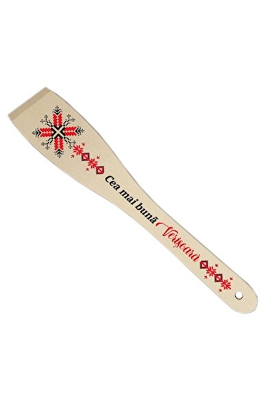 OEM Spatulă decorativă personalizată cu dedicație Cousin – Lemn 30 cm, Crem