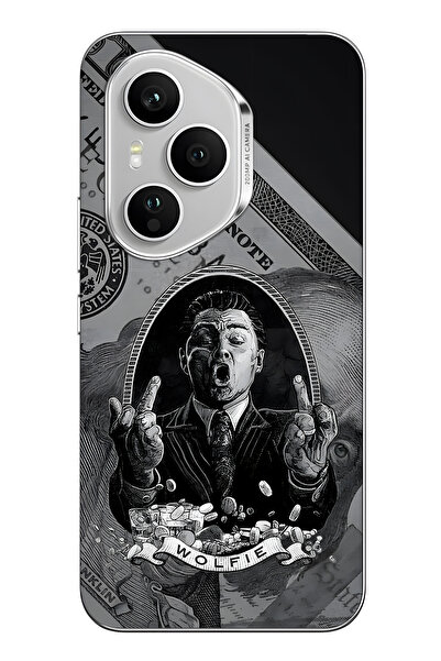 FLAMENKO غطاء هاتف شفاف بنمط وولفي متوافق مع هونر 400 برو