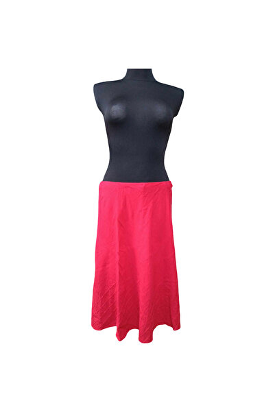 OEM Marks&Spencer Midi Skirt - Linen and Viscose, Casual Elegant Style, Red, ...