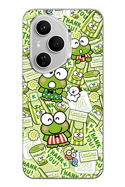 FLAMENKO غطاء هاتف شفاف بنمط الضفدع اللطيف متوافق مع هونر 400 برو