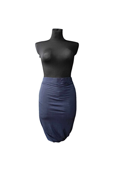 OEM Midi Skirt SET - 100% Viscose, Flared Cut, Loose, Size S, Navy Blue