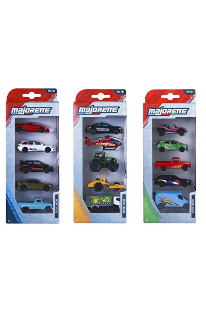 TOYFEST مجموعة سيارات ماجوريت ستريت كارز المكونة من 5 سيارات - عبوة واحدة