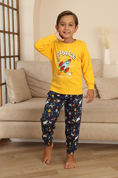 Minigimin Cicileri طقم بيجامة للأولاد مطبوع عليه Space من My Little Cicileri ...