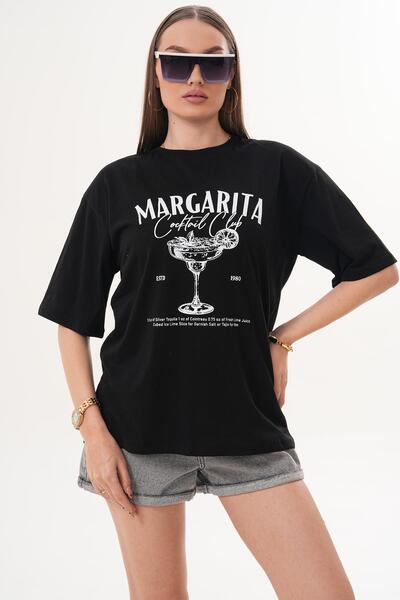 ŞİMAL Γυναικείο μπλουζάκι με λεπτομέρεια στάμπας και λαιμόκοψη ποδηλάτου, ove...