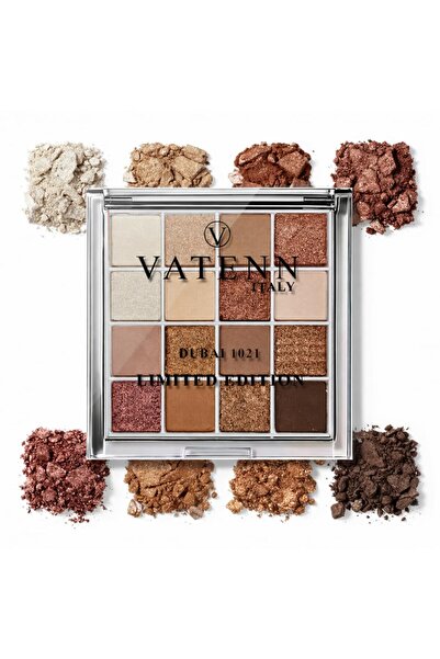 VATENN ITALY Limited Edition Eyeshadow Palette - 16 Highly Pigmented Matte & ...
