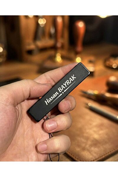 NO NAME Kişiye Özel İsim Yazılı Manyetolu Jet Metal Çakmak - Siyah