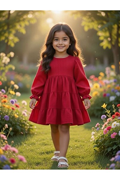 BİLGEN Style Girl's Ruffled Holiday Dress