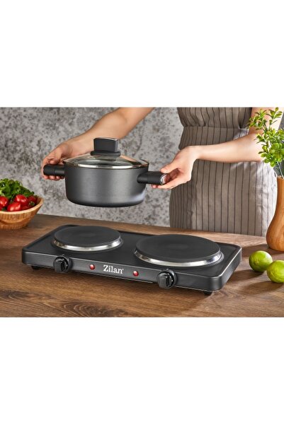 Zilan Double electric hob ZLN2181, 2500W, adjustable thermostat, overheating ...