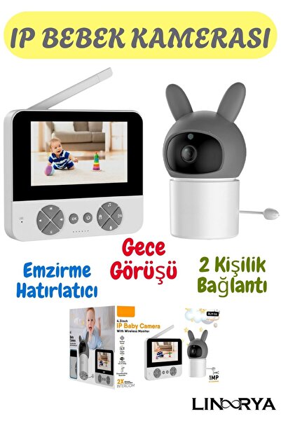 linarya BLM-66 Ekranlı Bebek Kamerası Gece Görüşlü Hareketli Güvenlik Kamera ...