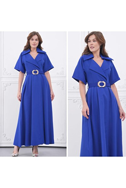 CİXAPLE Crepe Collared Dress