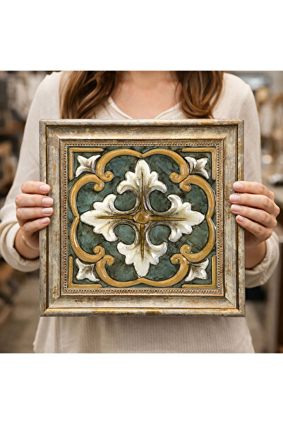 woodsia Tablou decorativ pătrat înrămat DC0142