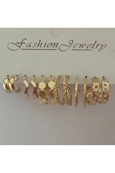 Goche 12-Piece Gold Color Hoop Earring Set for Women – Twisted Chain Vintage ...