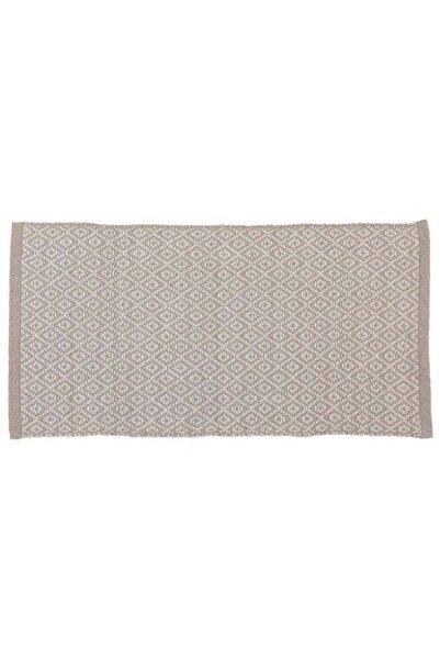 Tendance Braided Weave Rectangular Cotton Rug Beige 45 x 90 cm