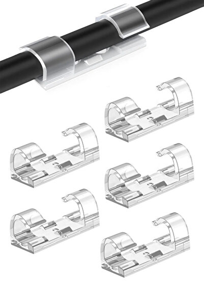 Carat Home 1 Adet Kablo Düzenleyici Klips Duvar Fayans Cam Kablo Tutucu Yapış...