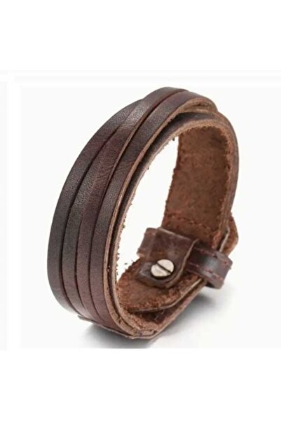 OutfitModa Wide Genuine Leather bracelet