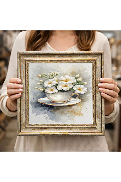 woodsia Tablou decorativ pătrat înrămat DC0130