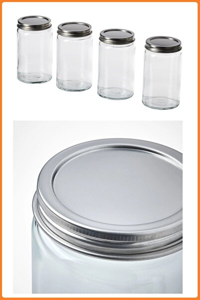 IKEA QUİCK 4 Adet Baharat Kavanozu 350 ml 0000554