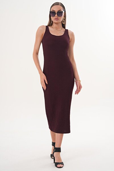 ŞİMAL Women's Thick Strapped Long Dress 260085 -