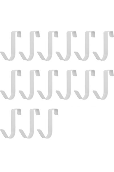 OEM Carlige pentru Usa - Cuier Haine din Otel Inoxidabil - Set 15 Bucati, Albe