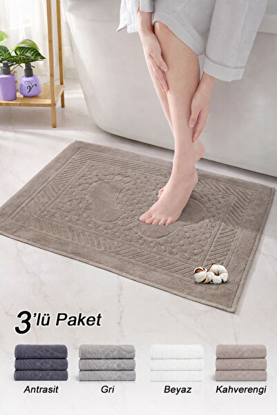 Vionel Home Pamuk komad ručnika za noge | Paket od 3 | Set ručnika | Kupatils...