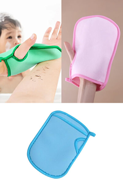 Privo Yumuşak Banyo Duş Süngeri Eldiven Ölü Deri Sökücü Vücut Kesesi Ele Geçm...