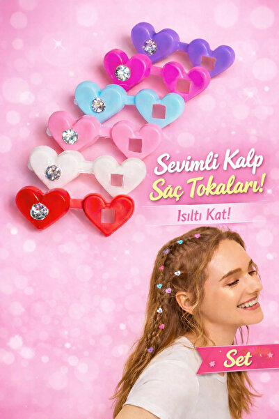 PREGIO Renkli Saç Süsü Saç Boncuğu 6 Adet