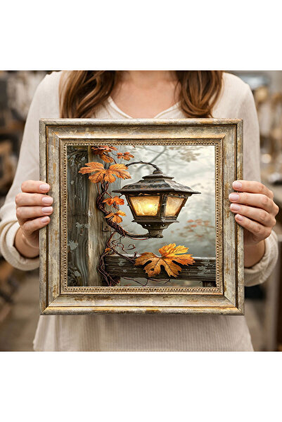 woodsia Tablou decorativ pătrat înrămat DC0167