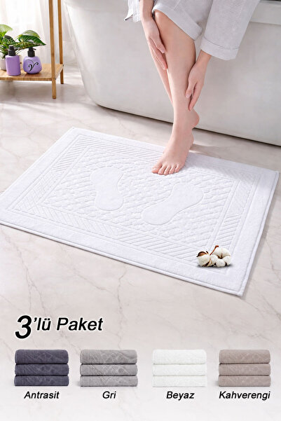 Vionel Home Pamuk komad ručnika za noge | Paket od 3 | Set ručnika | Kupatils...