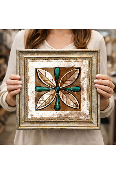 woodsia Tablou decorativ pătrat înrămat DC0148