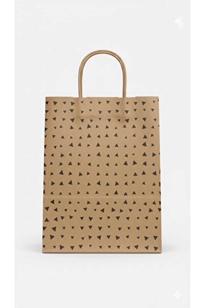 HDF PAZARLAMA ΤΣΑΝΤΑ ΚΡΑΦΤ ΜΕ ΣΧΕΔΙΟ ΤΡΙΓΩΝΟΥ 25 ΤΕΜΑΧΙΑ 18*8*24 ΤΣΑΝΤΑ ΚΡΑΦΤ...