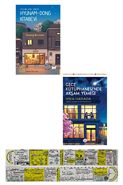 Destek Yayınları Hyunam-Dong Kitabevi + Gece Kütüphanesinde Akşam Yemeği 2 Ki...
